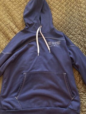 UC Davis Football Navy Men's Hoodie